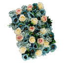 Artificial Flower Wall Panels Wedding Venue Decor Photo Backdrop Gray & Blue