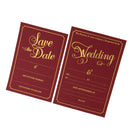 2pcs Set Wedding Day Evening Invitation Cards Wedding Reception Favors