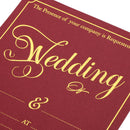 2pcs Set Wedding Day Evening Invitation Cards Wedding Reception Favors