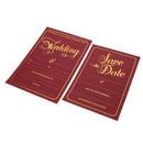 2pcs Set Wedding Day Evening Invitation Cards Wedding Reception Favors