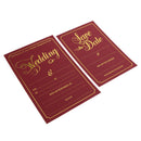 2pcs Set Wedding Day Evening Invitation Cards Wedding Reception Favors