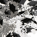 Silver Black Congrats Cap Table Confetti Graduation Decoration