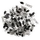 Silver Black Congrats Cap Table Confetti Graduation Decoration