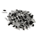 Silver Black Congrats Cap Table Confetti Graduation Decoration