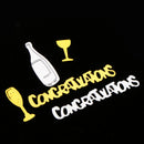 Metallic Congratulation Champagne Glass Table Confetti School Grad Party Decor