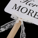 I Love Him and I Love Her More Hand Hold Photo Prop Wedding Decoration