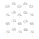 20pcs Class Of 2018 Cake Toppers Graduation Cupcake Picks Food Muffin Decor