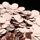 Rose Gold Metalic Foil Sparkling Round Table Confetti Scatter Wedding Decor