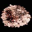 Rose Gold Metalic Foil Sparkling Round Table Confetti Scatter Wedding Decor