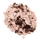 Rose Gold Metalic Foil Sparkling Round Table Confetti Scatter Wedding Decor