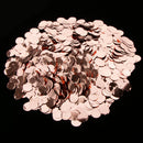 Rose Gold Metalic Foil Sparkling Round Table Confetti Scatter Wedding Decor