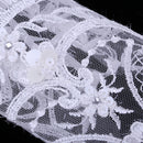 1 Pair Fingerless Applique Gloves Wedding Bridal Evening Party Costume Tulle