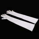 1 Pair Lady Long Satin Bridal Gloves Wedding Party Dance Accessories for Special Occassions Beige