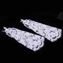 1 Pair Pearl Applique Gloves Wedding Bridal Evening Party Costume White