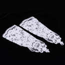 1 Pair Pearl Applique Gloves Wedding Bridal Evening Party Costume White