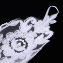 1 Pair Pearl Applique Gloves Wedding Bridal Evening Party Costume White