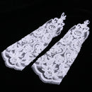 1 Pair Pearl Applique Gloves Wedding Bridal Evening Party Costume White