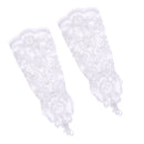 1 Pair Pearl Applique Gloves Wedding Bridal Evening Party Costume White