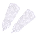 1 Pair Pearl Applique Gloves Wedding Bridal Evening Party Costume White