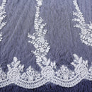 Bridal Wedding Tulle Veil 1 Tier Long Applique With Comb Wedding Acessories
