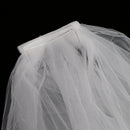 Wedding Veil Appliques Edge Chapel Long Bridal Veils With Comb Accessories