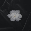 Wedding Veil Floral Appliques Edge Chapel Long Bridal Veils With Comb