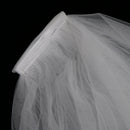 Wedding Veil Floral Appliques Edge Chapel Long Bridal Veils With Comb