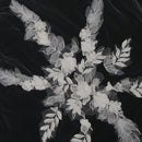 Wedding Veil Floral Appliques Edge Chapel Long Bridal Veils With Comb