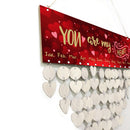 You are My Heart Reminder Calendar Family Birthday Board Planner DIY Craft