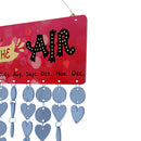Love is in the Air Wood Board Plaque Events Reminder Calendar 50pcs Discs