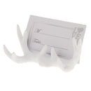 Novelty Resin Antler Design Name Card Clip Place Card Table Number Holder Decor