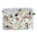 Artificial Flower Wall Panels Wedding Venue Decoration Backdrop White&Purple