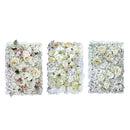 Artificial Flower Wall Panels Wedding Venue Decoration Backdrop White&Purple