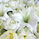 Artificial Rose Peony Lily Flower Wall Panels Wedding Decoration