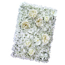 Artificial Silk Flower Wall Panels Wedding Party Venue Decor Backdrops White