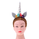 Glitter Girls Unicorn Horn Flower Headband Cosplay Fancy Dress Silver