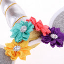Glitter Girls Unicorn Horn Flower Headband Cosplay Fancy Dress Silver