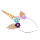 Kids Girls Glitter Unicorn Horn Daisy Headband Party Cosplay Accessories