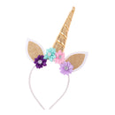 Kids Girls Glitter Unicorn Horn Daisy Headband Party Cosplay Accessories