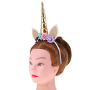 Kids Girls Glitter Unicorn Horn Daisy Headband Party Cosplay Accessories