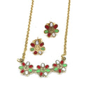 Crystal Necklace Earrings Pendant Necklace Women's Jewelry Accessory Girls Gifts