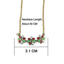 Crystal Necklace Earrings Pendant Necklace Women's Jewelry Accessory Girls Gifts