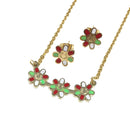 Crystal Necklace Earrings Pendant Necklace Women's Jewelry Accessory Girls Gifts