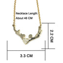 Crystal Necklace Earrings Pendant Necklace Female Jewelry Accessory Lover Gifts