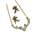 Crystal Necklace Earrings Pendant Necklace Female Jewelry Accessory Lover Gifts