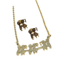 Crystal Necklace Earrings Pendant Necklace Women's Jewelry Female Gift