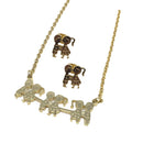 Crystal Necklace Earrings Pendant Necklace Women's Jewelry Female Gift