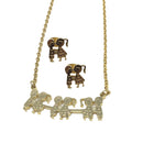 Crystal Necklace Earrings Pendant Necklace Women's Jewelry Female Gift