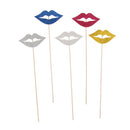 Set of 10pcs Funny Lips Shape Hen Party Bachelor Photo Props Accessories