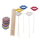 Set of 10pcs Funny Lips Shape Hen Party Bachelor Photo Props Accessories